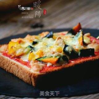 板栗南瓜烤土司片的做法步骤：6