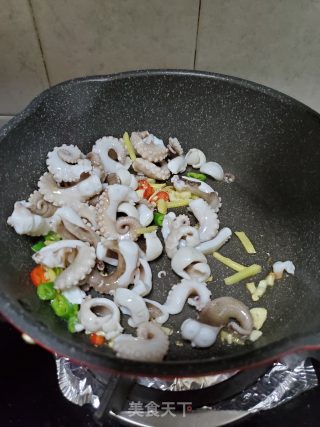 酱炒八爪鱼的做法步骤：6