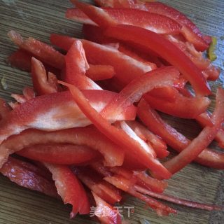 彩椒拌笋丝的做法步骤：4