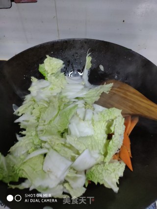 醋溜白菜木耳的做法步骤：5