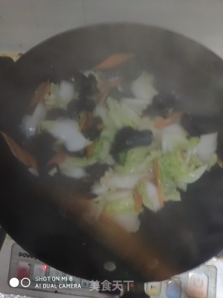 醋溜白菜木耳的做法步骤：7