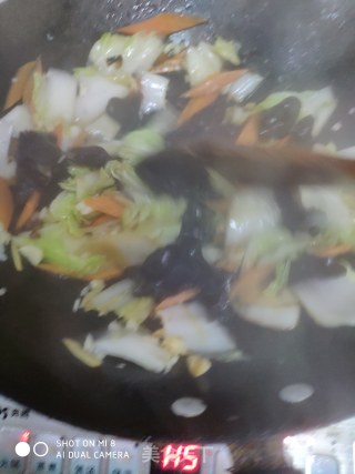醋溜白菜木耳的做法步骤：8