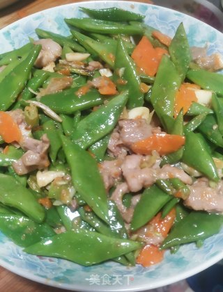 猪肉炒扁豆的做法步骤：9
