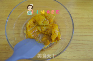 8寸/2个6寸蛋糕南瓜牛奶蒸蛋糕的做法步骤：2