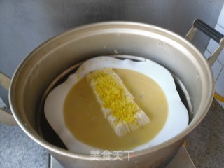 蟹肉金沙豆腐的做法步骤：10