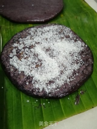 煎紫米粑粑的做法步骤：8