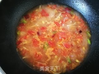 金针菇海带芽豆腐大酱汤的做法步骤：12