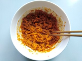 南瓜蜜豆饼的做法步骤：3