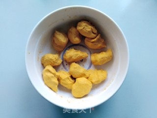 南瓜蜜豆饼的做法步骤：7