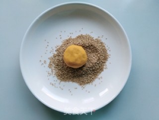 南瓜蜜豆饼的做法步骤：9