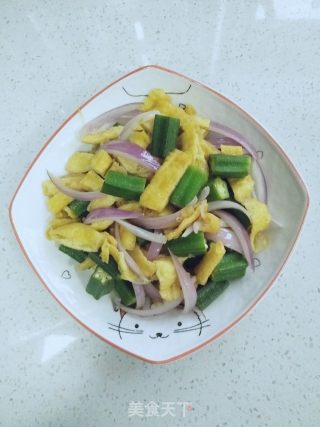 豆干炒秋葵的做法步骤：6