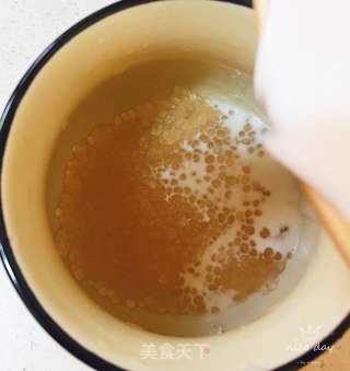 热椰奶西芒果西米露的做法步骤：7