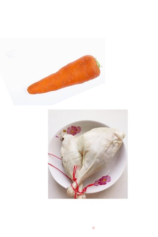 腊鸭腿烧胡萝卜的做法步骤：1