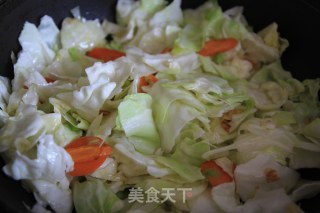 番茄包菜的做法步骤：8