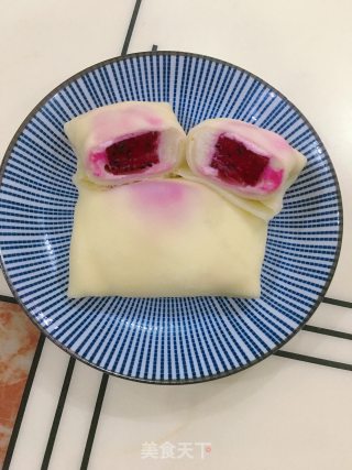 火龙果班戟的做法步骤：16