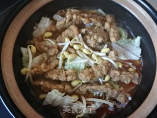 小酥肉砂锅烩的做法步骤：8