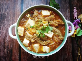 小酥肉砂锅烩的做法步骤：14