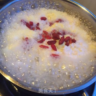 甜酒枸杞冲蛋的做法步骤：5