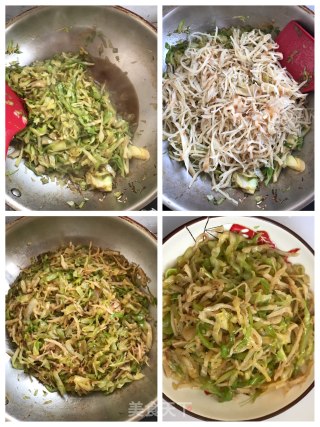 圆白菜鸡蛋炒饼的做法步骤：3