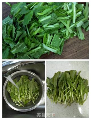 西红柿小白菜炒鸡蛋的做法步骤：2