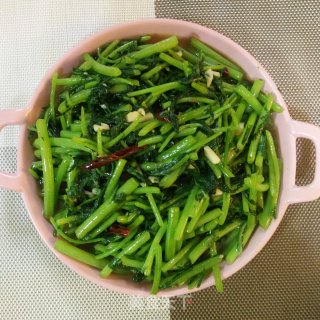 蒜蓉茼蒿的做法步骤：5
