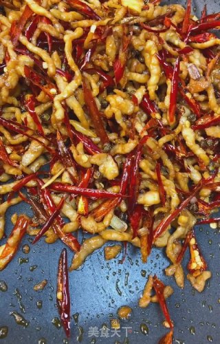 香辣肉丝的做法步骤：11