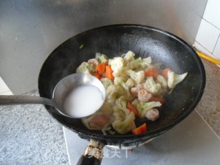 虾球菜花的做法步骤：11