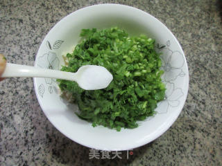 茼蒿豆腐馅小饼的做法步骤：4