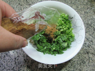 茼蒿豆腐馅小饼的做法步骤：7