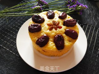 奶香玉米面发糕的做法步骤：11
