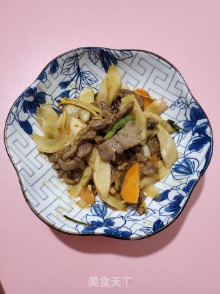 泡子姜炒牛肉的做法步骤：6