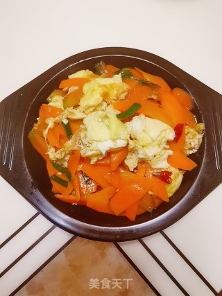 胡萝卜炒鸡蛋的做法步骤：8