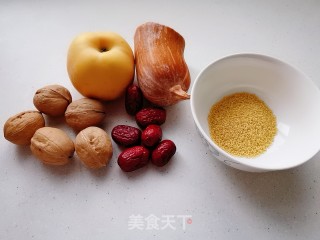 南瓜小米核桃露的做法步骤：1