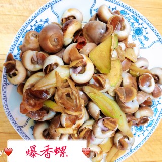 爆香螺的做法步骤：7