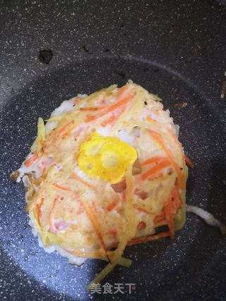 土豆胡萝卜鸡蛋饼的做法步骤：8