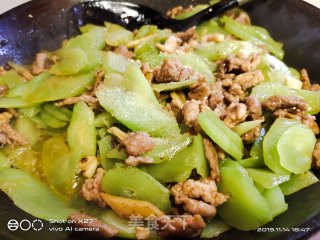 瘦肉炒莴笋的做法步骤：5