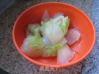 平菇炒白菜的做法步骤：4