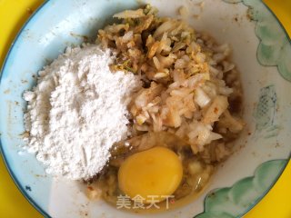 泡菜煎饼的做法步骤：3