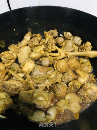 小鸡炖蘑菇粉条东北名菜的做法步骤：6