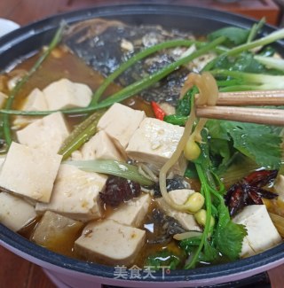 鱼头豆腐锅的做法步骤：11