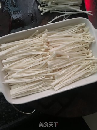 金银蒜蒸金针菇的做法步骤：7