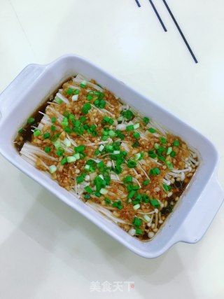金银蒜蒸金针菇的做法步骤：11