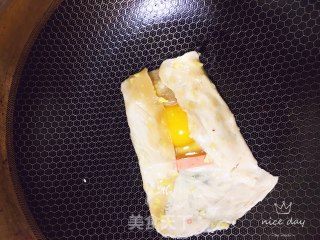 鸡蛋灌饼（简易版）的做法步骤：4