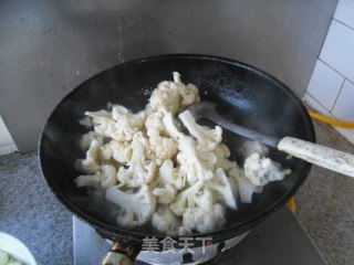 火腿烧菜花的做法步骤：6