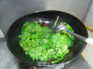 爆炒生菜的做法步骤：7