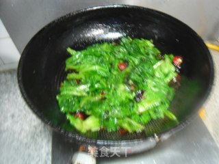 爆炒生菜的做法步骤：8