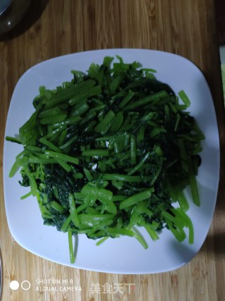 茼蒿鸡蛋的做法步骤：9
