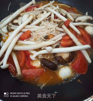 菌菇豆腐锅的做法步骤：7