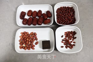 香甜五红汤的做法步骤：1