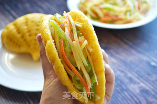 荷叶饼夹三丝的做法步骤：15